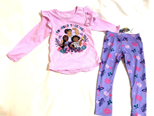 Girl's Disney Encanto Stronger Together Pink Legging Set Size 4