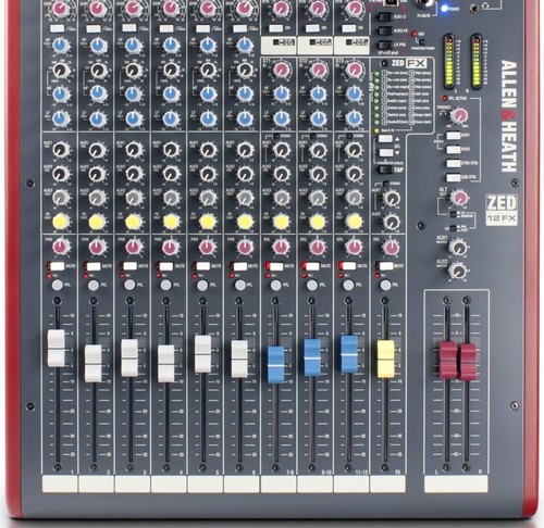 Allen & Heath ZED-12FX Multipurpose Mixer with FX for Live Sound and Recording - Picture 3 of 5