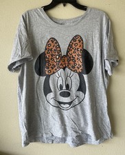 Plus Size 2x Tshirt Disney Minnie Mouse Grey ...