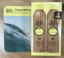 Sun Bum Moisturizing SPF 50 Sunscreen Spray 2-Pack 5 oz (10 oz total) Exp 12/27 3.00 per gallon