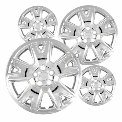 Set of 4 Hubcaps 17 inch Chrome ABS Wheel Covers for 2013 - 2016 Ford Escape
