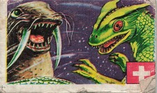 Monster Battle Swiss Flag Peace Sign 713056 Menko Card Japanese Vintage