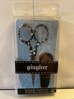 Gingher Designer Series EVE 4'' Embroidery Scissors Made in Italy Retired