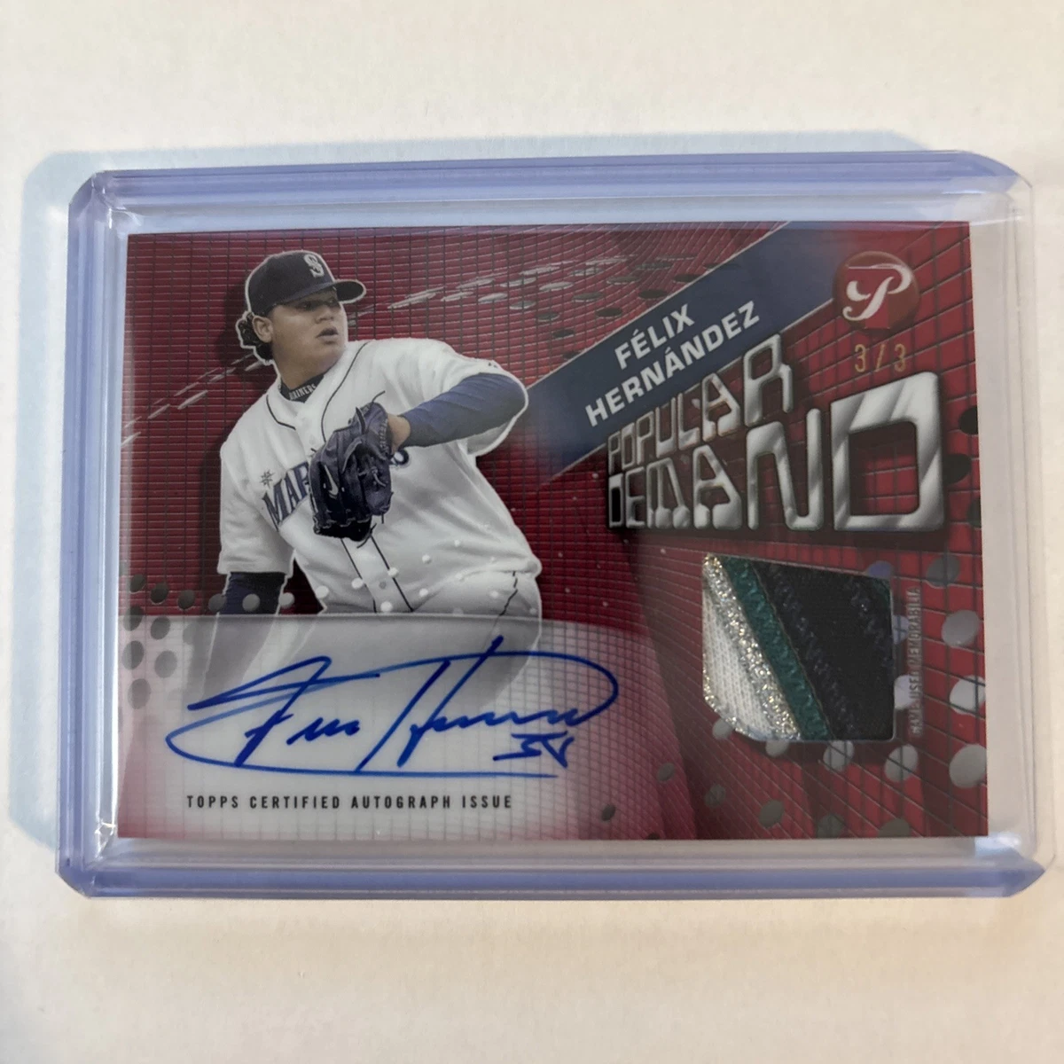 Topps シアトルマリナーズ FELIXS HERNANDEZ Auto 直筆サイン MLB 