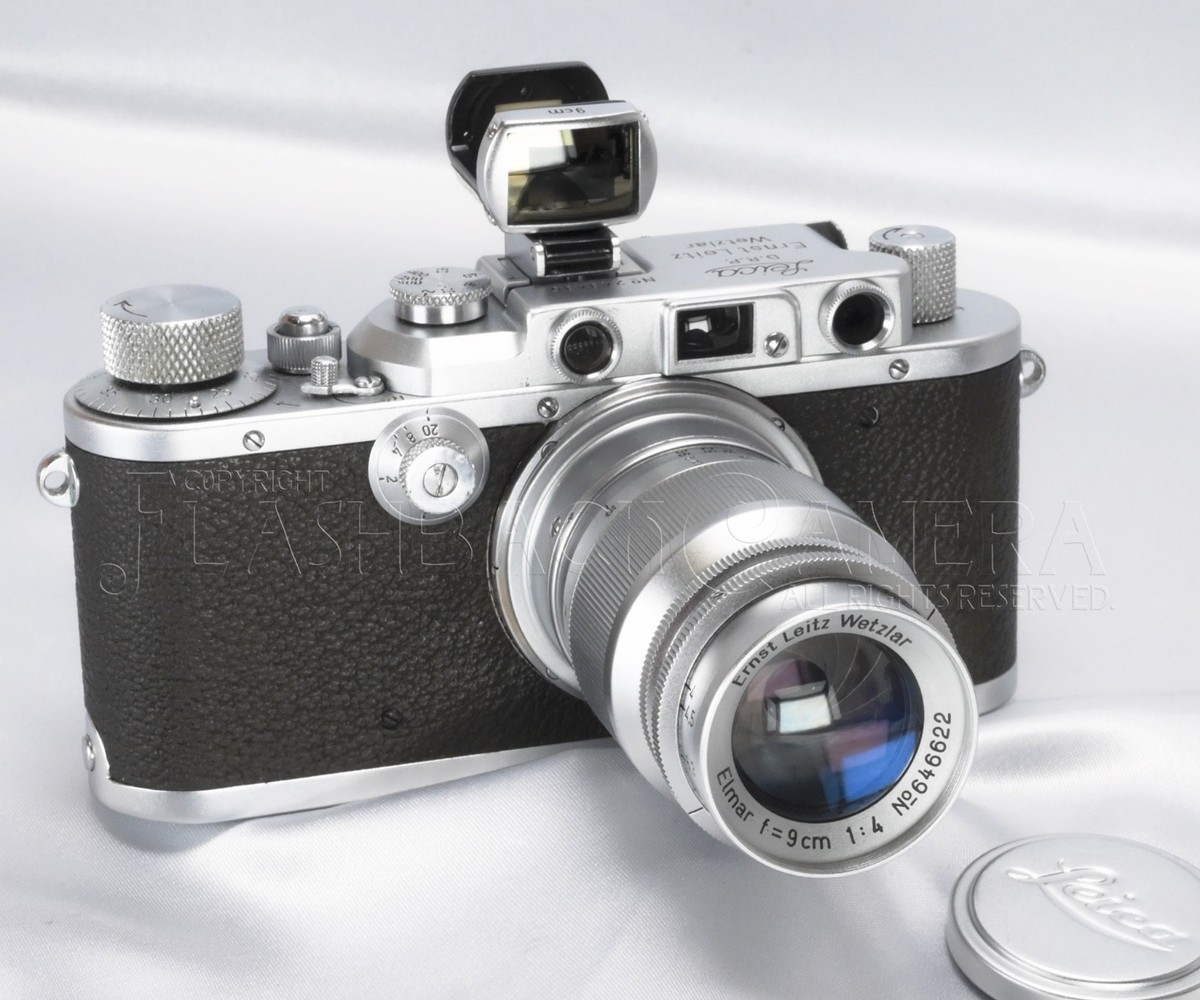 RARE * Elmar 90mm f4 ALL CHROME f. Leica LTM Beautiful Good