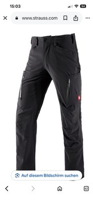 Engelbert Strauss Cargohose e.s.vision Stretch Herren tiefblau Gr.102