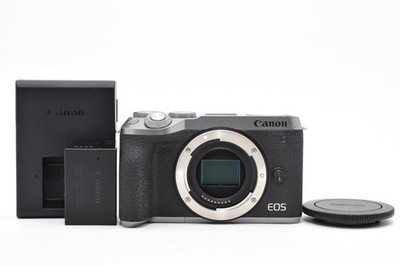 Canon EOS M6 Mark II Silver with charger from Japan English ok!! [Exc+++] #A