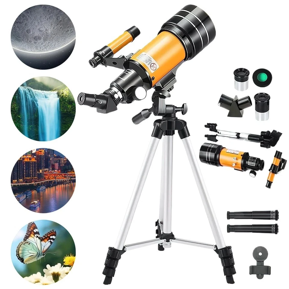 70/300mm Teleskop Astronomie Kinder Einsteiger mit Handy Adapter Stativ Profi DE - Bild 4 von 4