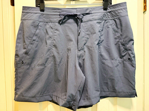 Athletic Works Women’s Gray Athletic Shorts Elastic Waist Drawstring XL/XG 16-18