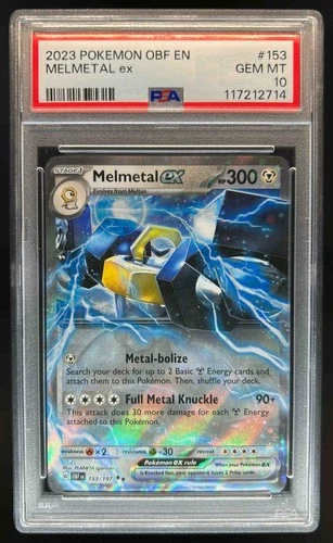 2023 Pokemon SV Obsidian Flames - OBF EN Melmetal ex #153/197 PSA 10 GEM MINT
