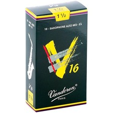 Vandoren Alto Sax V16 Reeds Strength 1.5 Box of 10