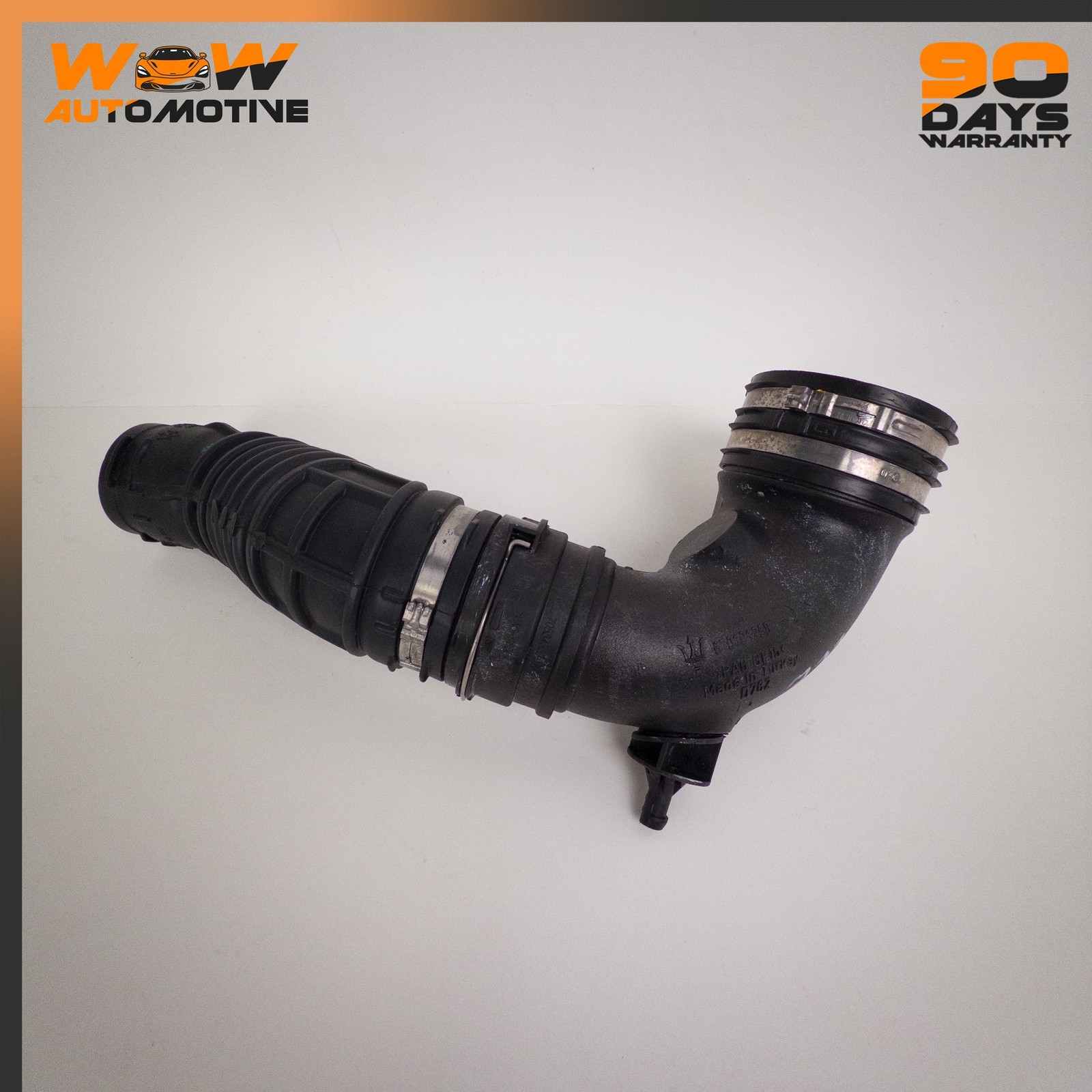 13-19 MASERATI GHIBLI FRONT RIGHT LOWER AIR INTAKE DUCT PIPE HOSE ASSEMBLY OEM
