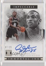 2018 Panini Impeccable Immortal Ink Holo Silver /25 Avery Johnson #IM-AJN Auto