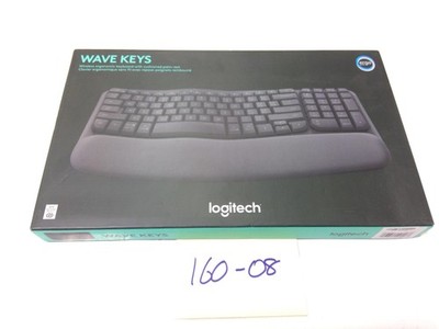 Logitech Wave Keys Wireless Ergonomic Keyboard Black Bluetooth QWERTY English