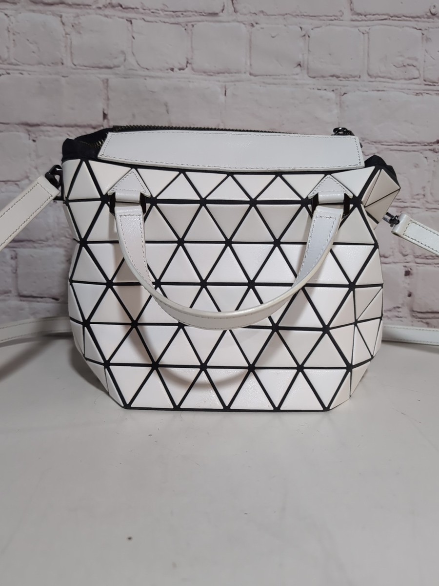 BAO BAO ISSEY MIYAKE White Crystal Matte 2 Way Bag NWOT $1545 MSRP