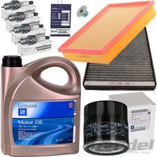 INSPEKTIONSPAKET ÖL-FILTER 5L Dexos-2 ZÜNDKERZEN OPEL passend für OPEL ASTRA