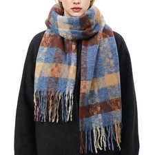 Women Fashion Long Blanket Scarf Soft Feel Winter Warm Pashmina Shawl Wrap
