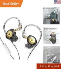 KZ EDX PRO HiFi Wired Earbuds - Ergonomic Design, 10mm Dynamic Driver, Black