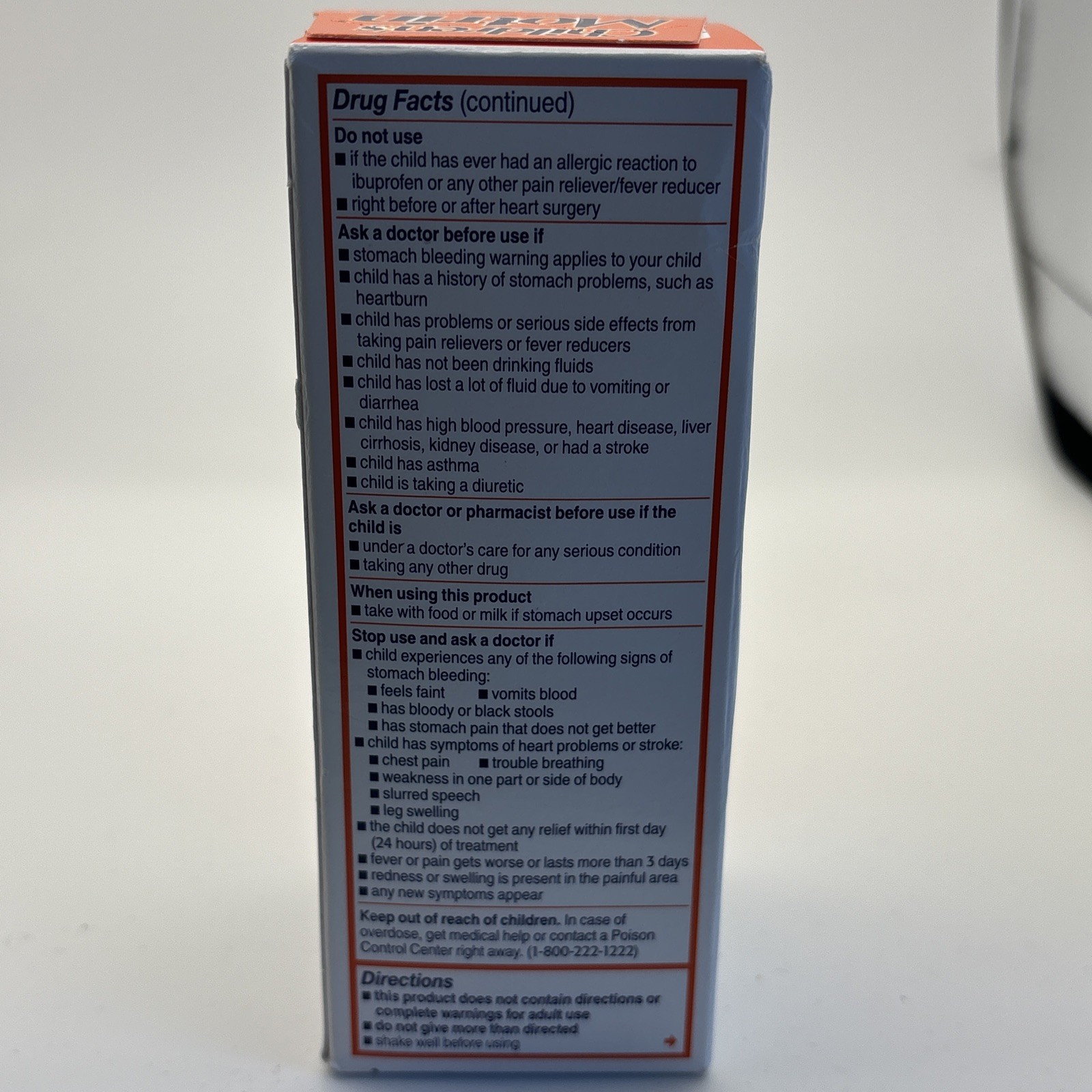 MOTRIN Children Oral Suspension Pain Relief Bubblegum - 4oz Exp.09/2027