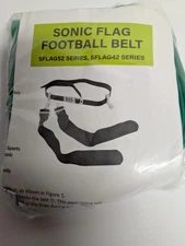 Champion Sports Set of 8 Grn Sonic Flags Football Belt Set 52” Waist SFLAG52GR