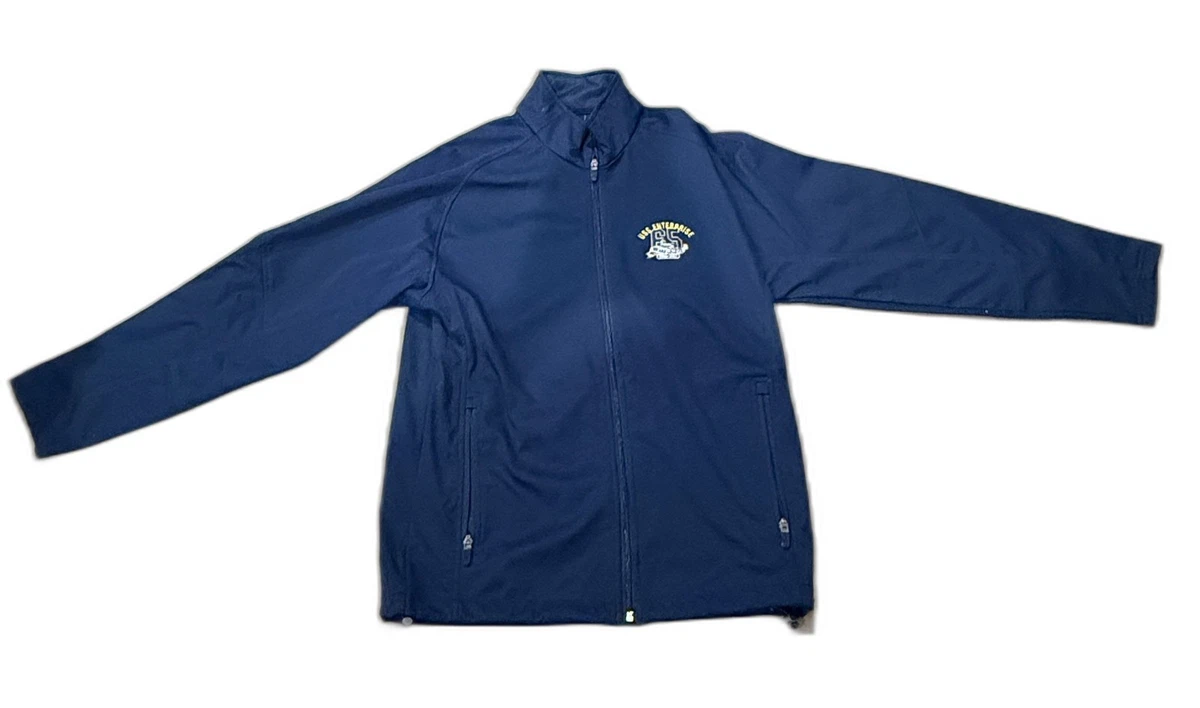 Veste Polaire Vintage UltraClub Bleu Marine - Thème Musique - Taille S Homme - Occasion TBE