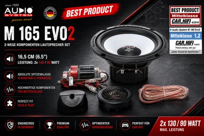 Audio System M 165 EVO 2 16,5 cm (6.5") 2-Wege Komponenten Lautsprecher Set Comp - Bild 1 von 4