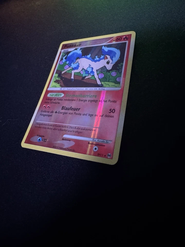 Ponita /Ponyta Lv.17 (AR SH11) Reverse Holo Pokemon TCG Platin Arceus NM Deutsch - Bild 3 von 4