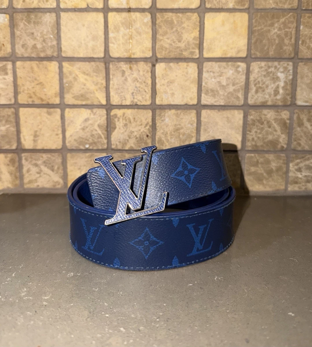 Louis Vuitton Blue Belts for Men for sale | eBay display picture 1