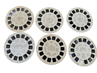 Vintage Viewmaster 3D Reel Picture Viewer 21 Disks Variety of places