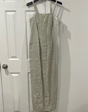 NWT Alex Evenings Silver Metallic Long Gown Dress Women s Size 6