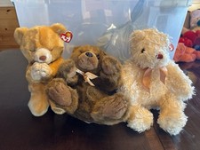 TY Beanie Buddies Teddy Bear Lot 6   Large Plush 14  16    Clean w/ Tags