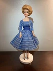 Vintage Blonde “Double Bubble” Barbie In  Let’s Dance Blue Dress And Accessories