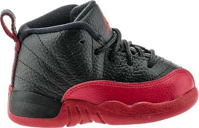 Toddler's Jordan 12 Retro ''Flu Game'' Black/Varsity Red (850000 002)