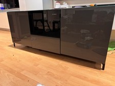 IKEA Besta TV Unit Black/Brown, Grey