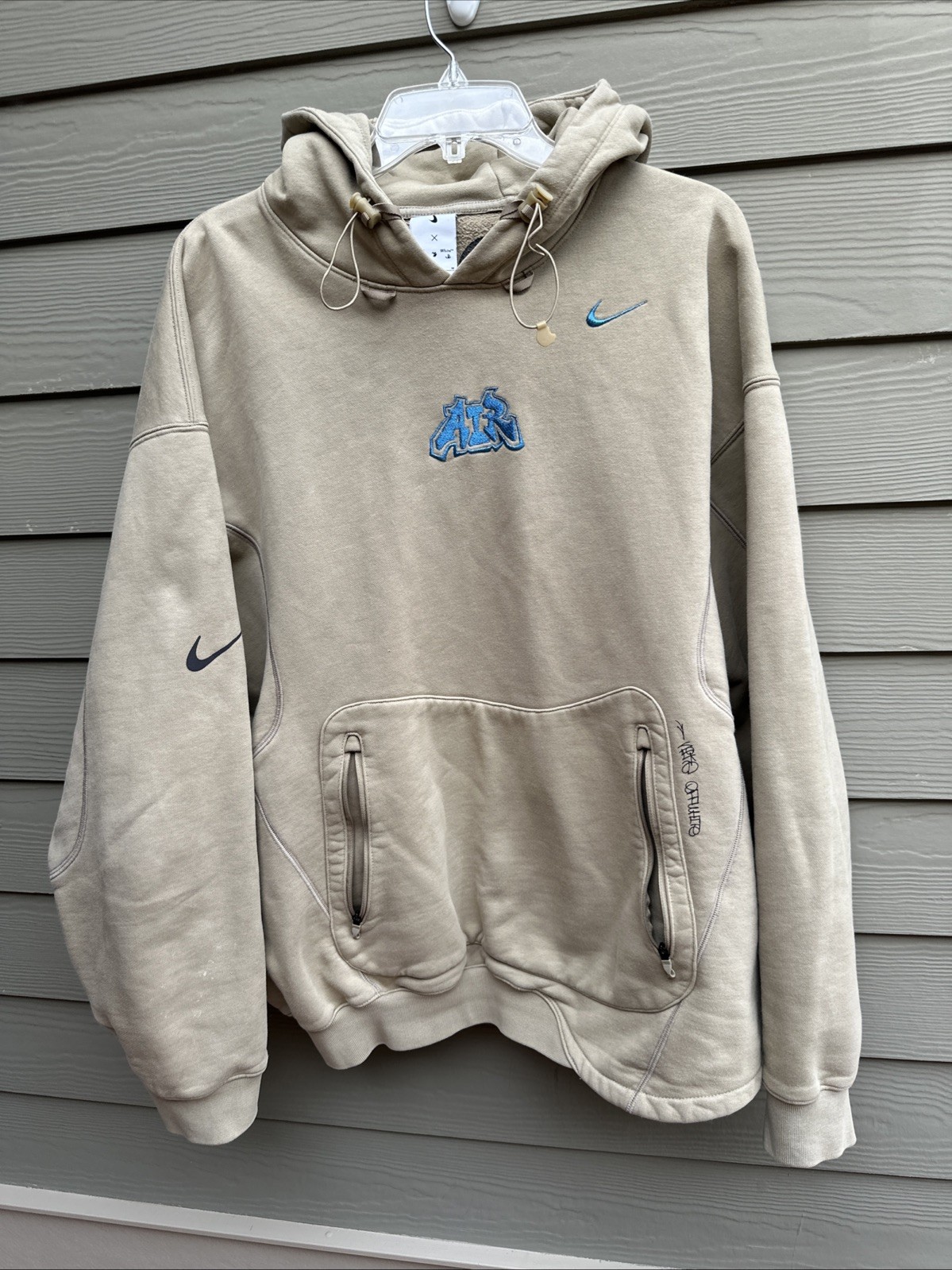 OFF WHITE X NIKE felpa con cappuccio nike x off white