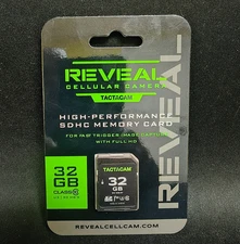 Tactacam Reveal 32GB Class 10 Trail Camera SDHC Memory Card - 2 Pack