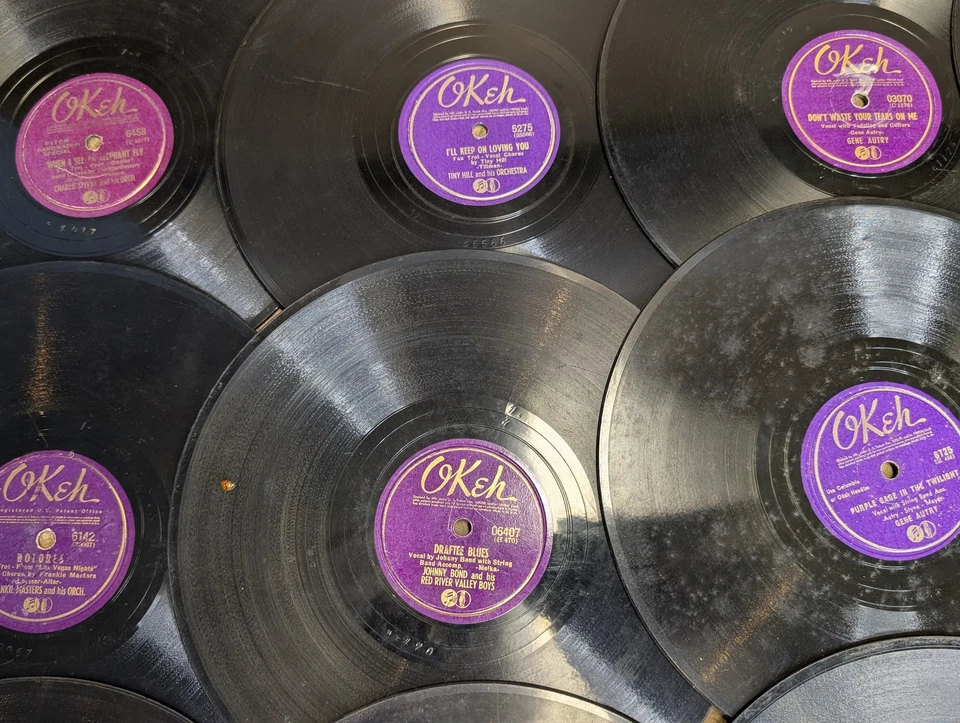 x27 LOT Okeh Label 78 RPM Records Country Jazz Swing Pop Blues Fox Trot Ballad - Image 3 of 4