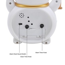 Good Lucky Cat Alarm Clock Easy Disassembly Lightweight Rounded Lucky Cat Desk