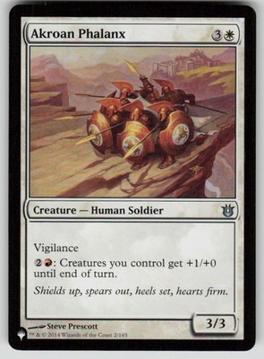 Akroan Phalanx Uncommon The List Reprints 2/165 MTG Near Mint 2020