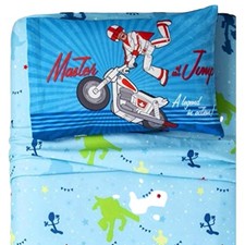Disney Toy Story Kids 3-Piece Master Jump Sheet Set, Twin Bed Microfiber Sheets
