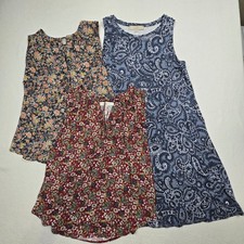Loft Sleeveless Dress Tops Size Small Floral Paisley Lightweight 3 Pieces