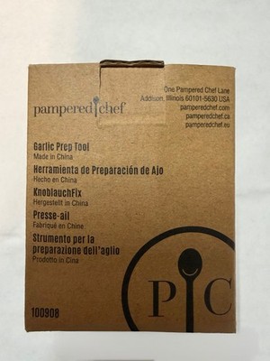 Pampered Chef Garlic Prep Tool #100908 Garlic Chopper Slicer Peeler