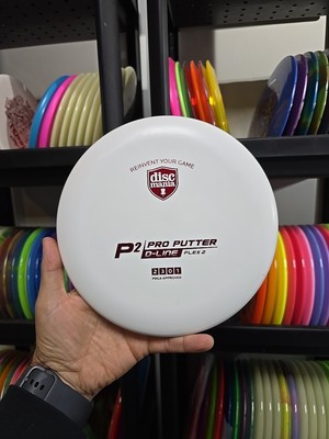 Discmania D-Line P2 Flex 2 White 144g Light Weight disc golf putter Discs