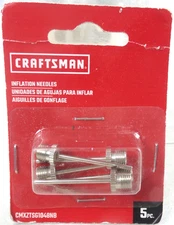 CRAFTSMAN 5-PC INFLATION NEEDLES CMXZTSG1048NB  (G134740-64 U-27)
