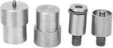 Silver Snap Button Dies Set: 4pcs Stainless Steel Snap Press Button Die for 831