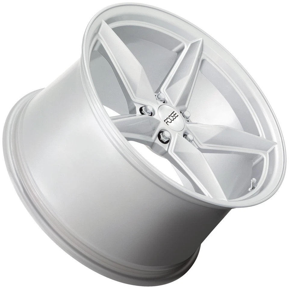 Foose F174 CF8 19x9.5 5x120 +17mm Silver Wheel Rim 19" Inch Foto 3 de 4