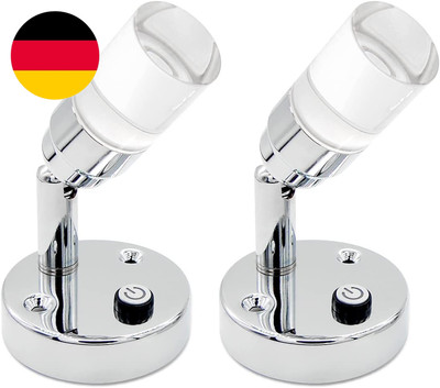 Dream Lighting Wohnmobil Leselampe Bett LED 12V 2Er Set Wohnwagen Wandlampe Inne