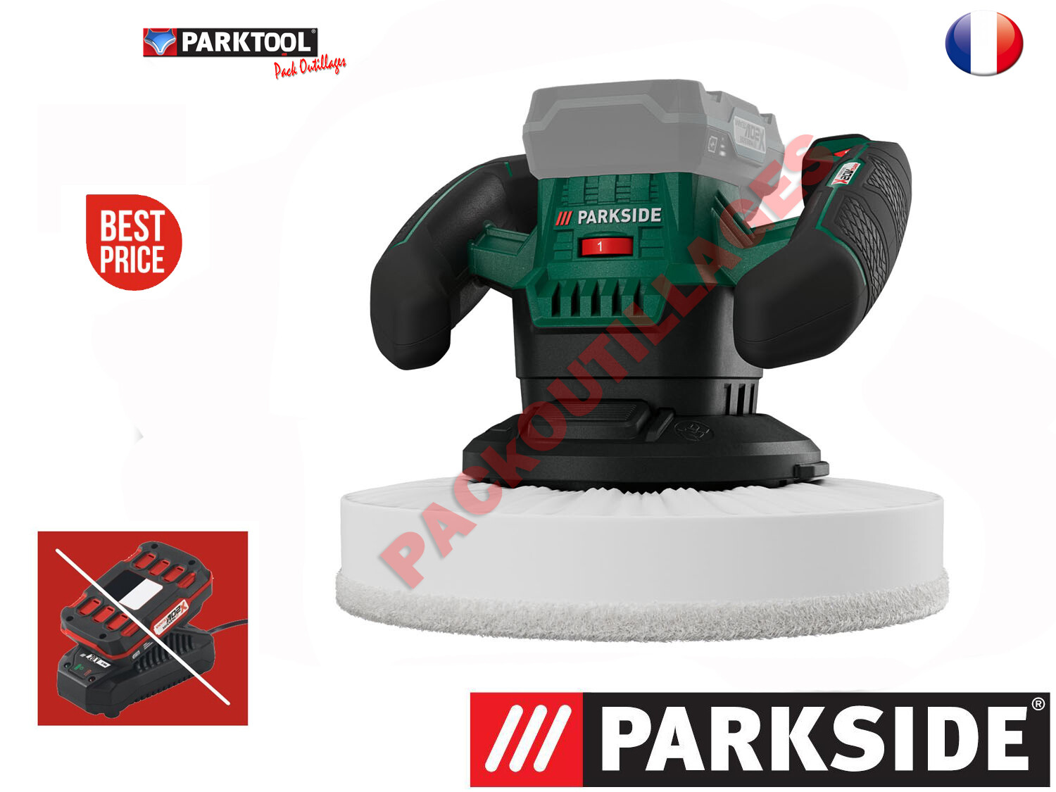 Polisseuse sans fil PARKSIDE 20V pour enlever les micro-rayures de voiture sans effort
