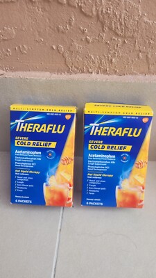 Severe Cold Relief 6 Packets Honey . (Pack of 2) .Exp:05/2026