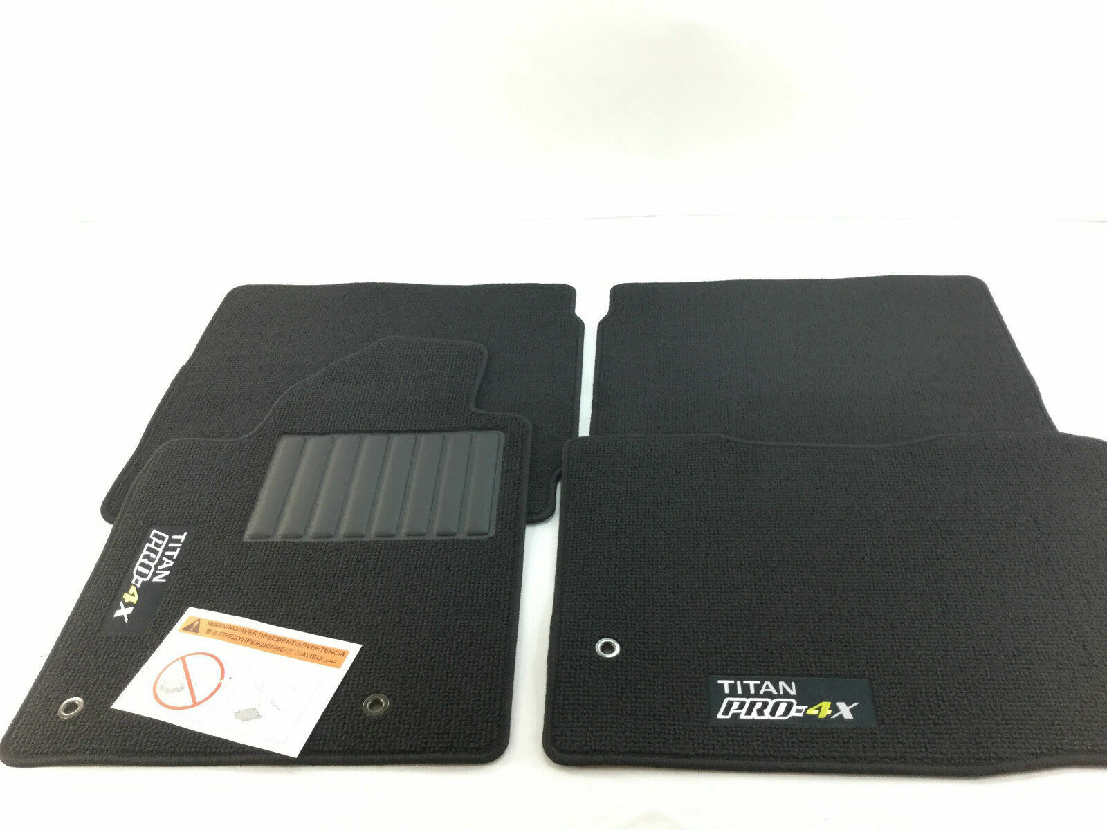 20092015 Nissan Titan KING CAB PRO4X Carpet Floor Mat Set 4 pcs BLACK